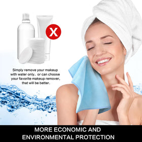 SINLAND Microfiber Facial Cloths 12x12 inch with light soap for cleaning