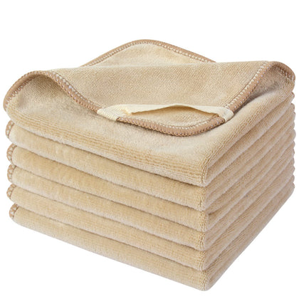 SINLAND Microfiber Facial Cloths cream colour front view