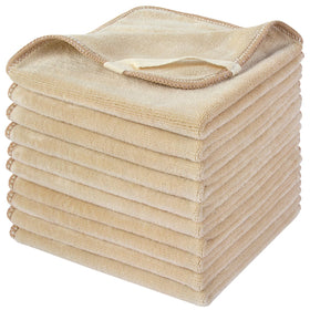 SINLAND Microfiber Facial Cloths cream colour pack front view