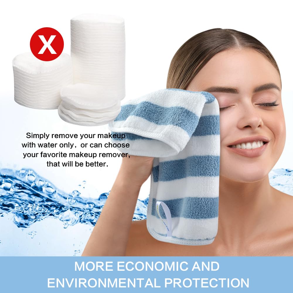 SINLAND Microfiber Facial Cloths drying on a rack