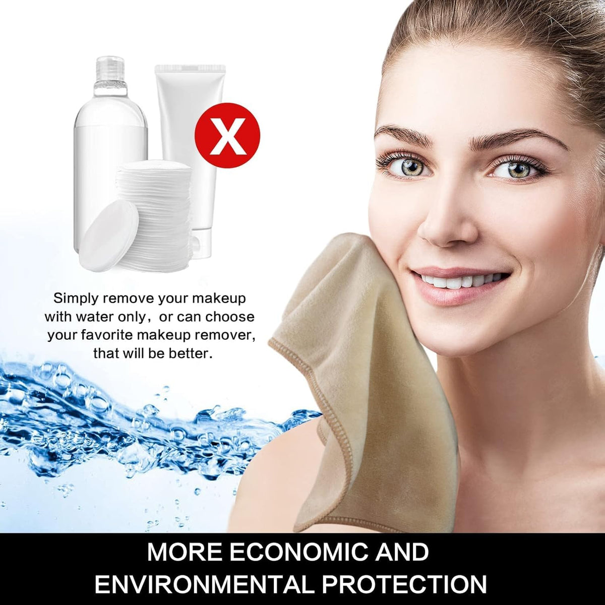 SINLAND Microfiber Facial Cloths in a bathroom setting