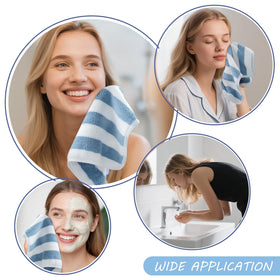 SINLAND Microfiber Facial Cloths in a bathroom setting