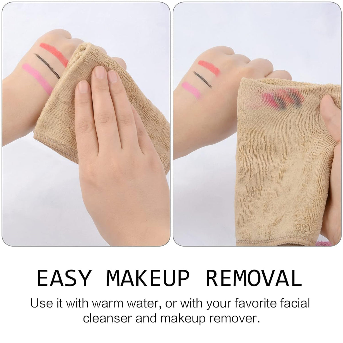 SINLAND Microfiber Facial Cloths in a wash cycle