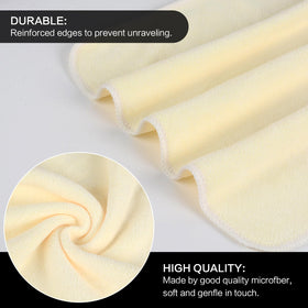 SINLAND Microfiber Facial Cloths in use for makeup removal