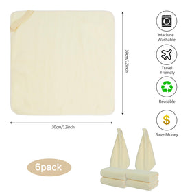 SINLAND Microfiber Facial Cloths laid flat showing texture