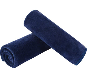 SINLAND Microfiber Facial Cloths navy blue front view