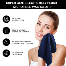 SINLAND Microfiber Facial Cloths pack of 2 with packaging