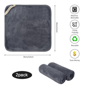 SINLAND Microfiber Facial Cloths packaging with two cloths