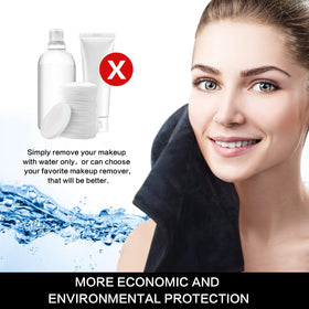 SINLAND Microfiber Facial Cloths showing absorbent quality