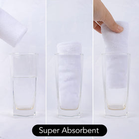 SINLAND Microfiber Facial Cloths showing fast drying feature