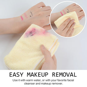 SINLAND Microfiber Facial Cloths stacked for storage