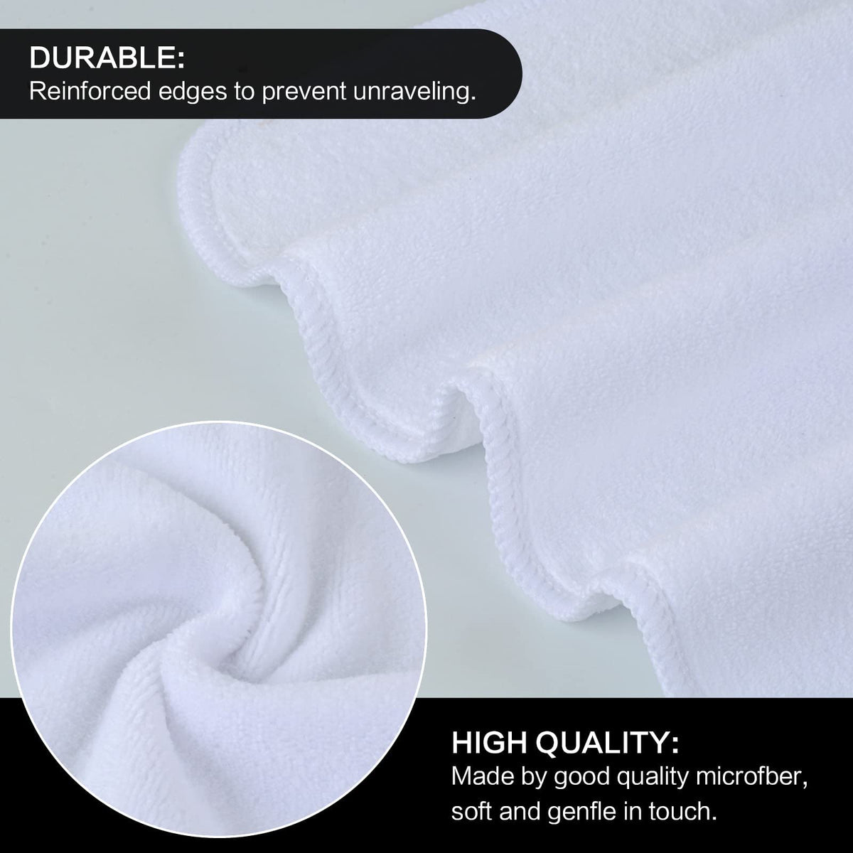 SINLAND Microfiber Facial Cloths stacked view