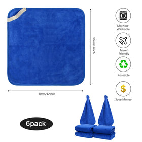 SINLAND Microfiber Facial Cloths with light soap for cleaning