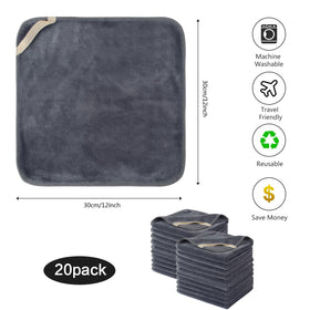 SINLAND Microfiber Facial Cloths with water for cleaning