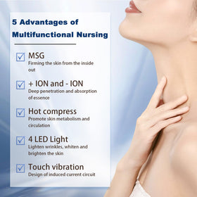 SIQUER Facial Massager in use on a relaxed face