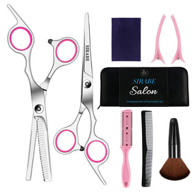 Sirabe 9 PCS Hair Cutting Scissors Kit front view