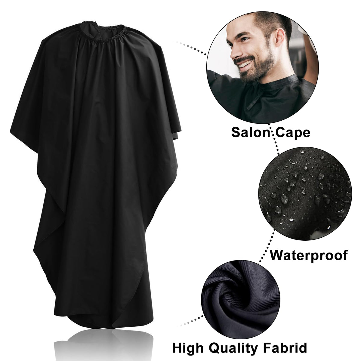 Sirabe hairdressing cape and comb from the scissors set