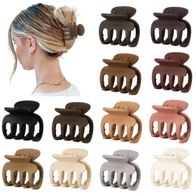 Sisiaipu 12 Pcs Hair Clips Set in assorted colours including black and beige