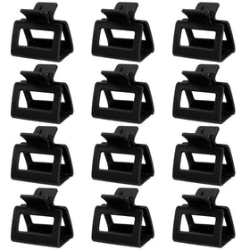 Sisiaipu 12 Pcs Medium Hair Claw Clips black packaging