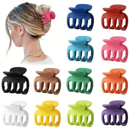 Sisiaipu 12Pcs Hair Clips set in various colours front view