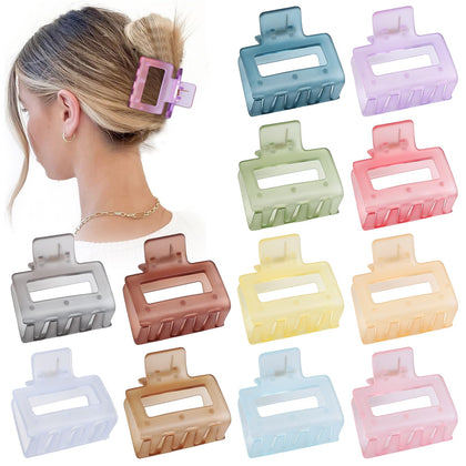 Sisiaipu 2 Inch Medium Hair Claw Clips in Ice Cream Black