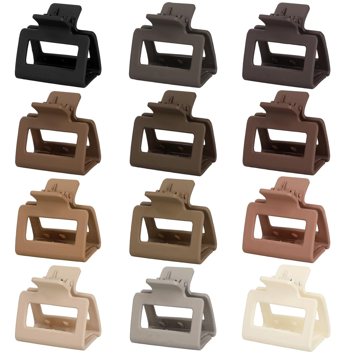 Sisiaipu 2 Inch Medium Hair Claw Clips in packaging