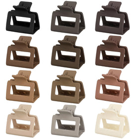 Sisiaipu 2 Inch Medium Hair Claw Clips in packaging