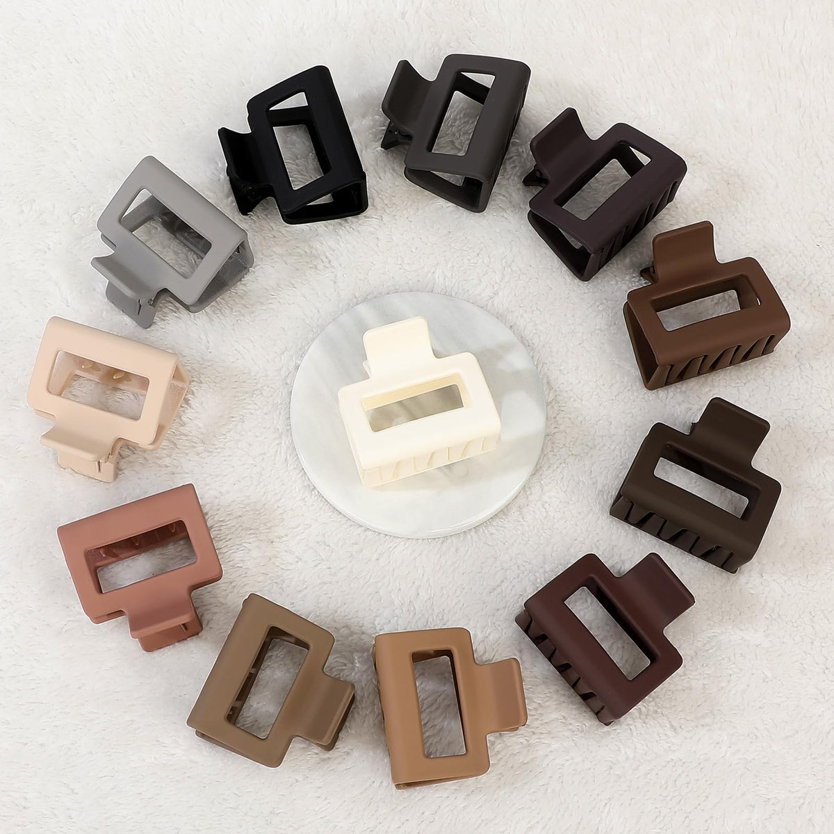Sisiaipu 2 Inch Medium Hair Claw Clips in various colours