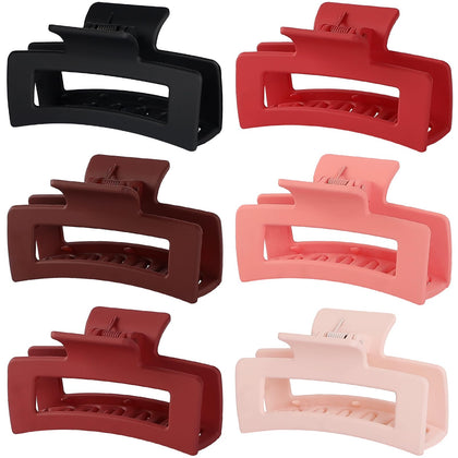 Sisiaipu 3.5 inch medium hair claw clips in assorted colours