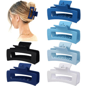 Sisiaipu 3.5 Inch Medium Hair Claw Clips in use, holding hair up