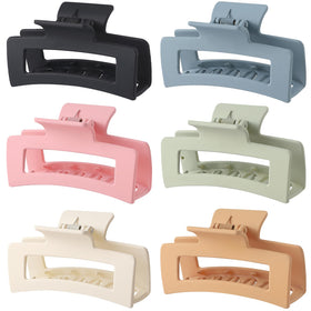 Sisiaipu 3.5 Inch Square Hair Clips in assorted colours