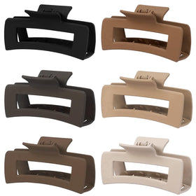 Sisiaipu 4 Inch Big Hair Claw Clips in assorted colours