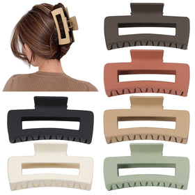 Sisiaipu 4 Inch Large Hair Claw Clip close-up showing non-slip design