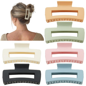 Sisiaipu 4 Inch Large Hair Claw Clip close-up showing non-slip design