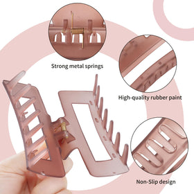 Sisiaipu 4 Inch Large Hair Claw Clips arranged in a stylish display