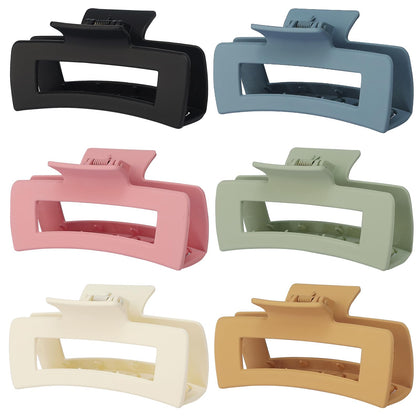 Sisiaipu 4 Inch Large Hair Claw Clips assorted colours front view