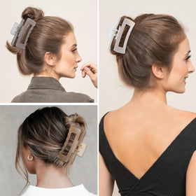 Sisiaipu 4 Inch Large Hair Claw Clips in a gift setting