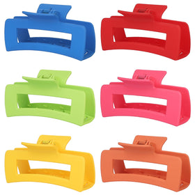 Sisiaipu 4 Inch Large Hair Claw Clips set in various colours