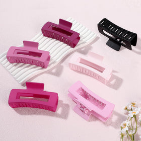 Sisiaipu 4 Inch Large Hair Claw Clips showing purple and pink colours