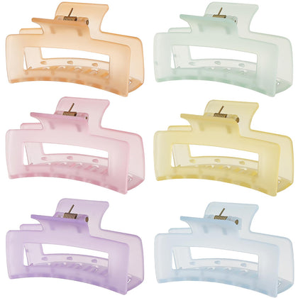 Sisiaipu 6 pack medium hair clips in vibrant colours