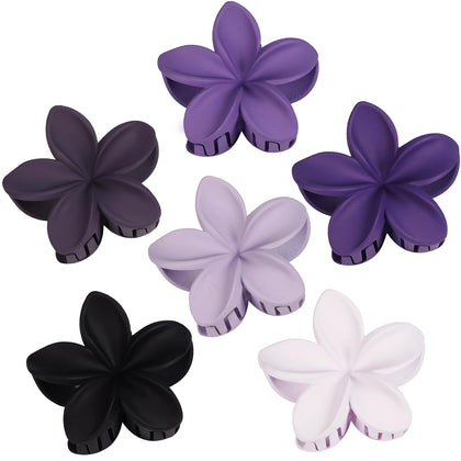 Sisiaipu Flower Hair Clips pack with six colourful clips