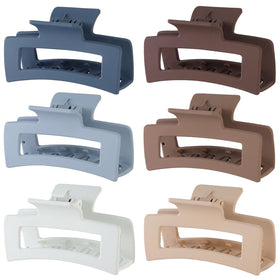 Sisiaipu Hair Clip 6 Pack assorted colours front view