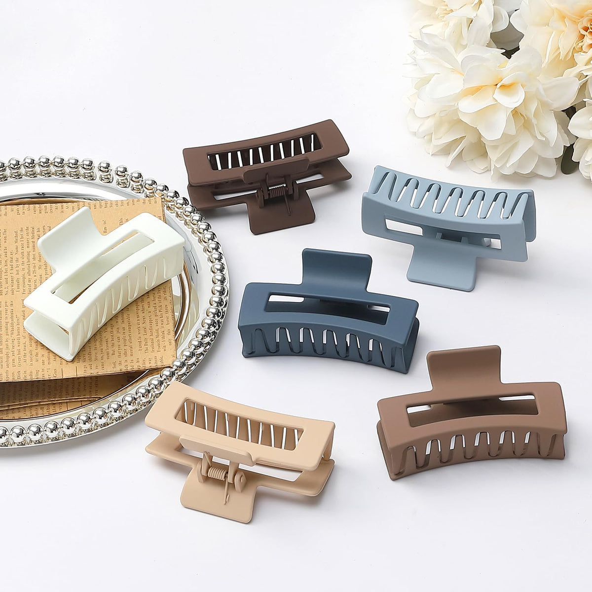 Sisiaipu Hair Clip Dark Brown medium claw clip