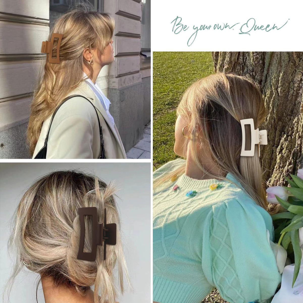 Sisiaipu Hair Clip in use while applying makeup