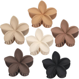 Sisiaipu Hawaiian Plumeria Flower Claw Hair Clip in White
