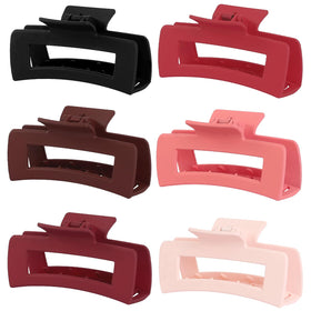 Sisiaipu Large Hair Claw Clips in assorted colours front view