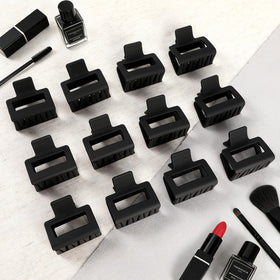Sisiaipu Medium Hair Claw Clips black close-up