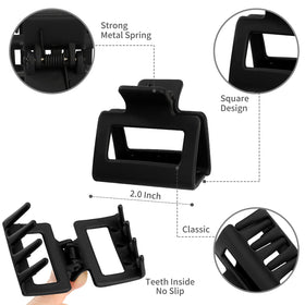 Sisiaipu Medium Hair Claw Clips black side view