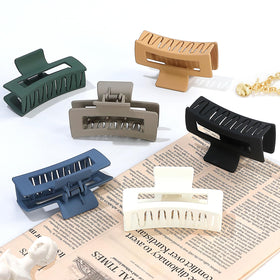Sisiaipu Square Hair Clip in Blue colour, 3.5 inch size