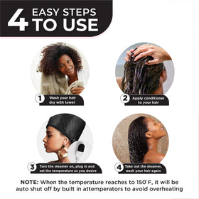 SISWOW Hair Steamer cap side view